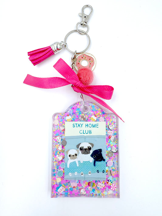 Pug Bag Charm - Stay Home Club