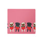 Strawberry Pugs Gaming Mouse Pad - Cute Desk Decor Featuring Strawpuggies