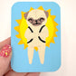 Off To Deliver Some Sunshine - Original Pug Painting - 100 Paintings Unleashed no. 44