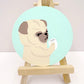 Resting Grouchy Face - Original Pug Painting - 100 Paintings Unleashed no. 31