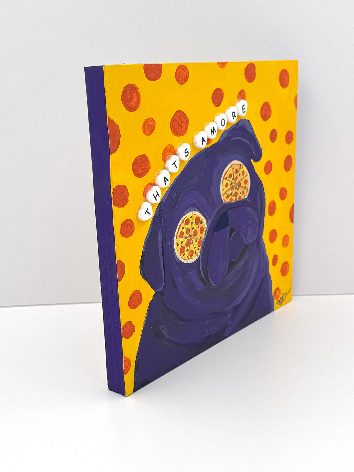 That's Amore! - Original Pug Painting - 100 Paintings Unleashed no. 6