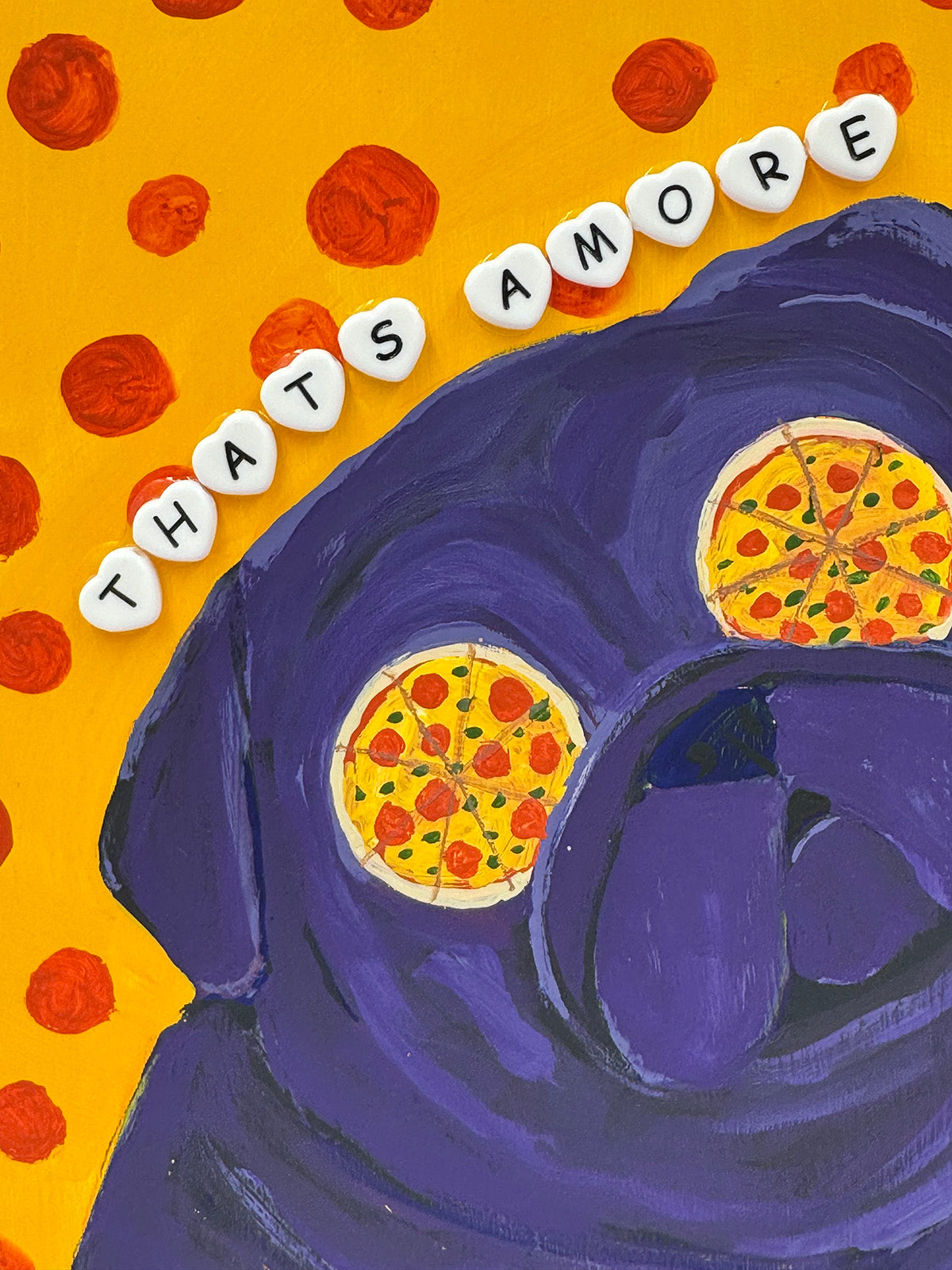 That's Amore! - Original Pug Painting - 100 Paintings Unleashed no. 6