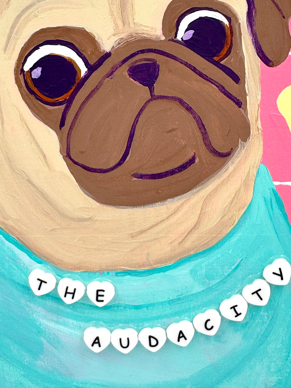 The Audacity - Original Pug Painting - 100 Paintings Unleashed no. 5