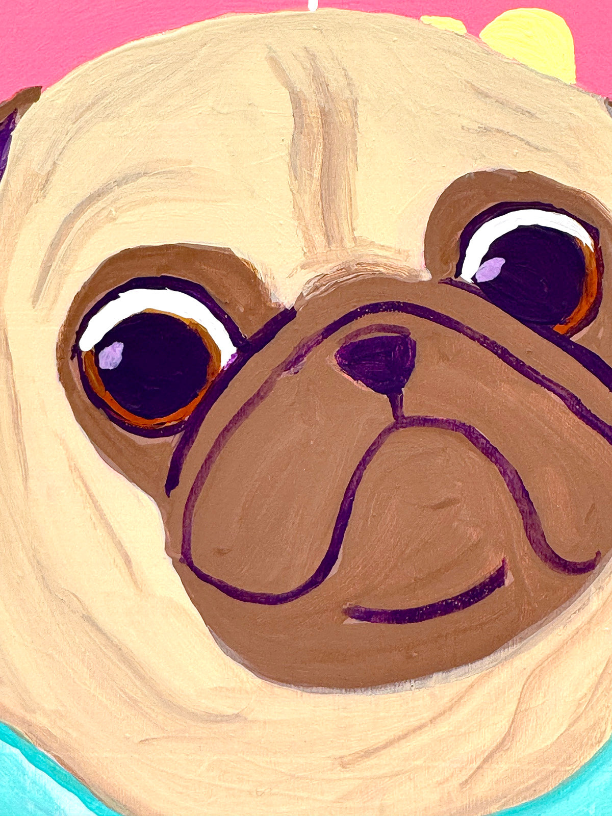 The Audacity - Original Pug Painting - 100 Paintings Unleashed no. 5