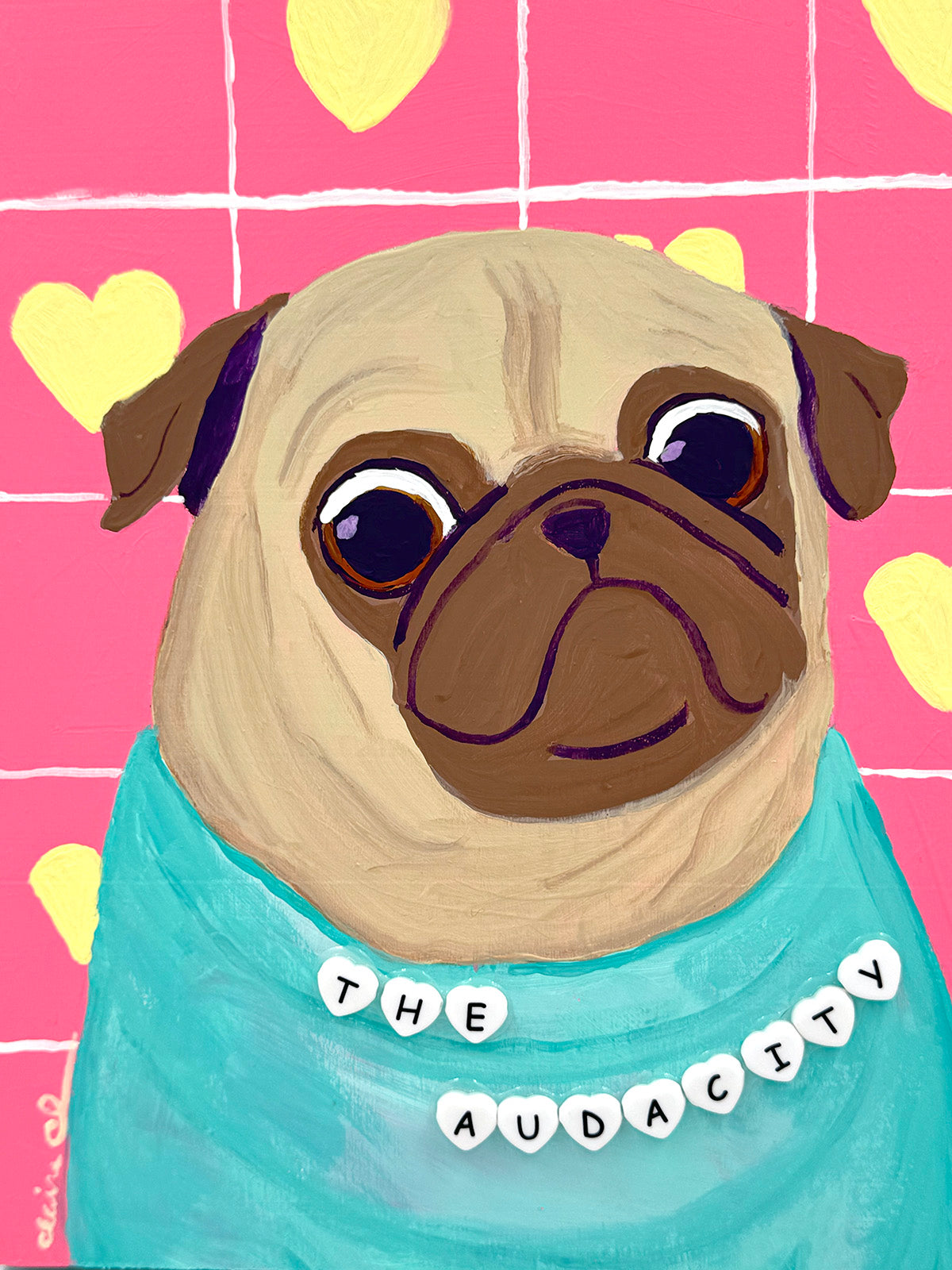 The Audacity - Original Pug Painting - 100 Paintings Unleashed no. 5