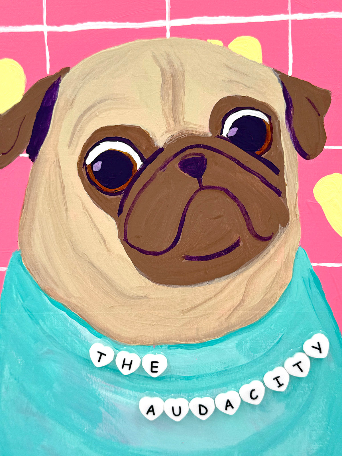 The Audacity - Original Pug Painting - 100 Paintings Unleashed no. 5