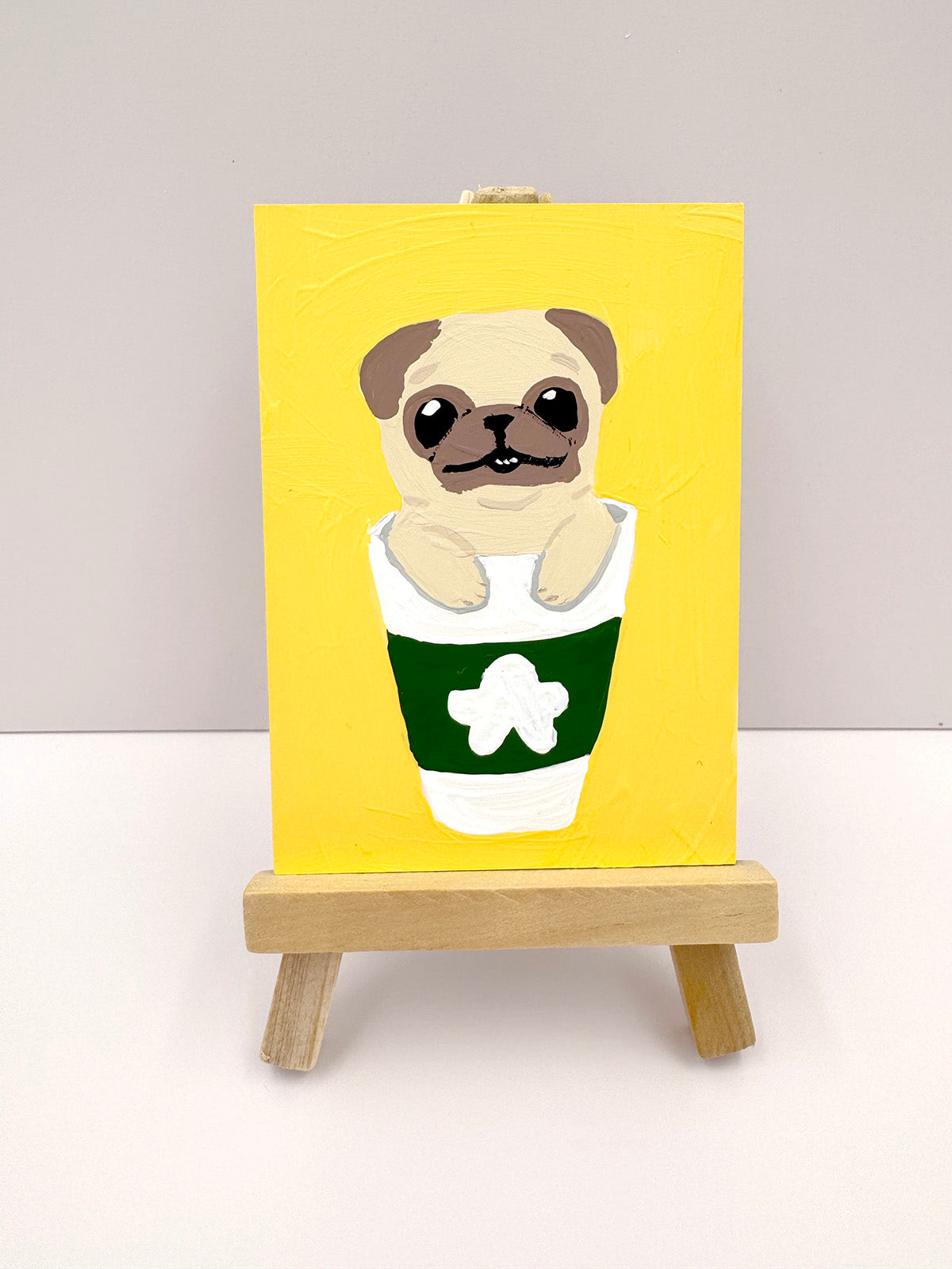 To Go - Original Pug Painting - 100 Paintings Unleashed no. 42