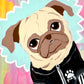 Sports Day - Original Pug Painting - 100 Paintings Unleashed no. 20