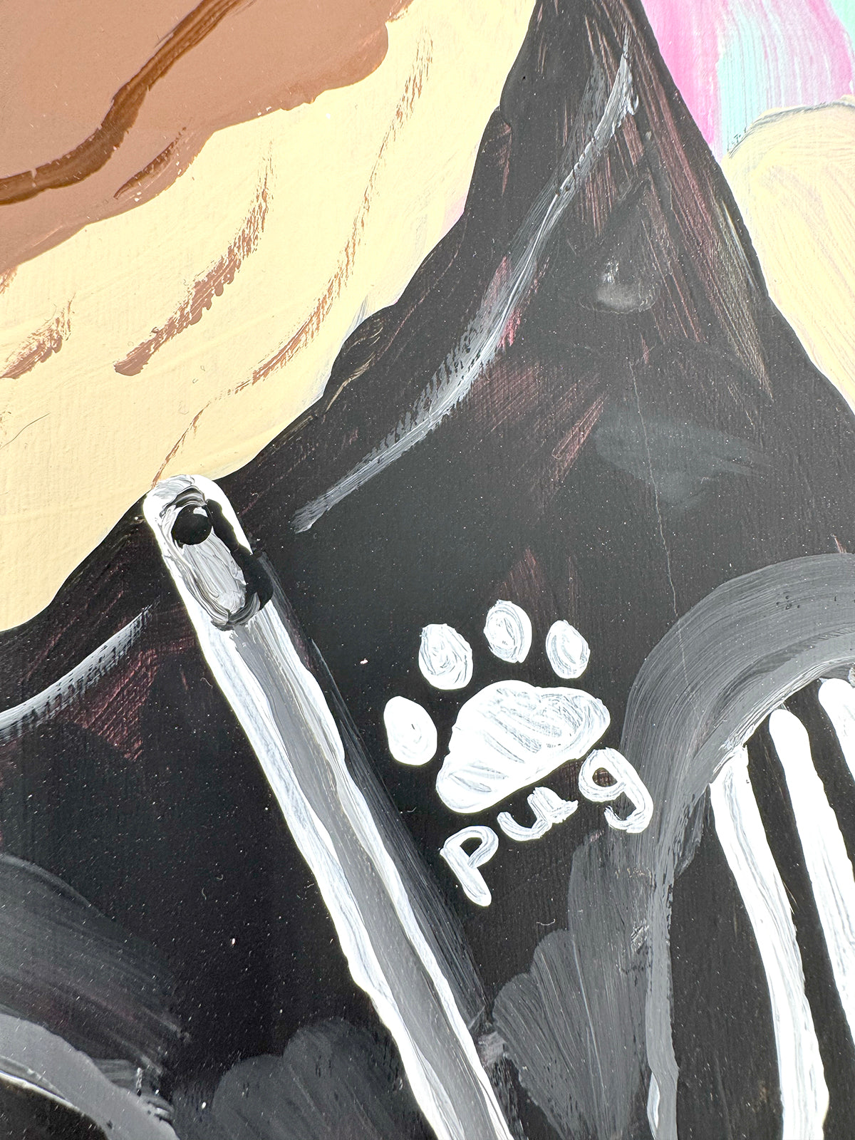 Sports Day - Original Pug Painting - 100 Paintings Unleashed no. 20