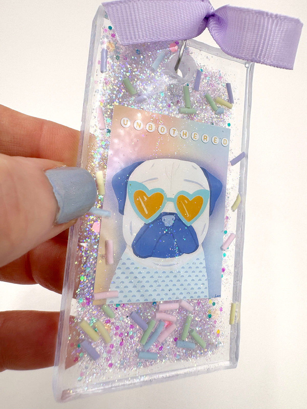 Pug Bag Charm - Unbothered