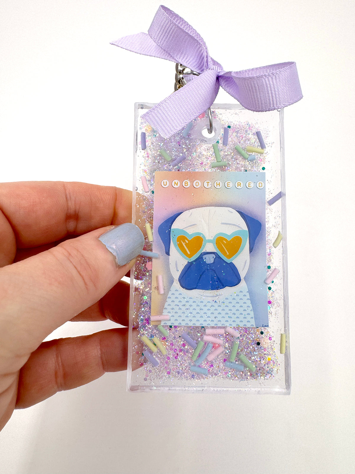 Pug Bag Charm - Unbothered