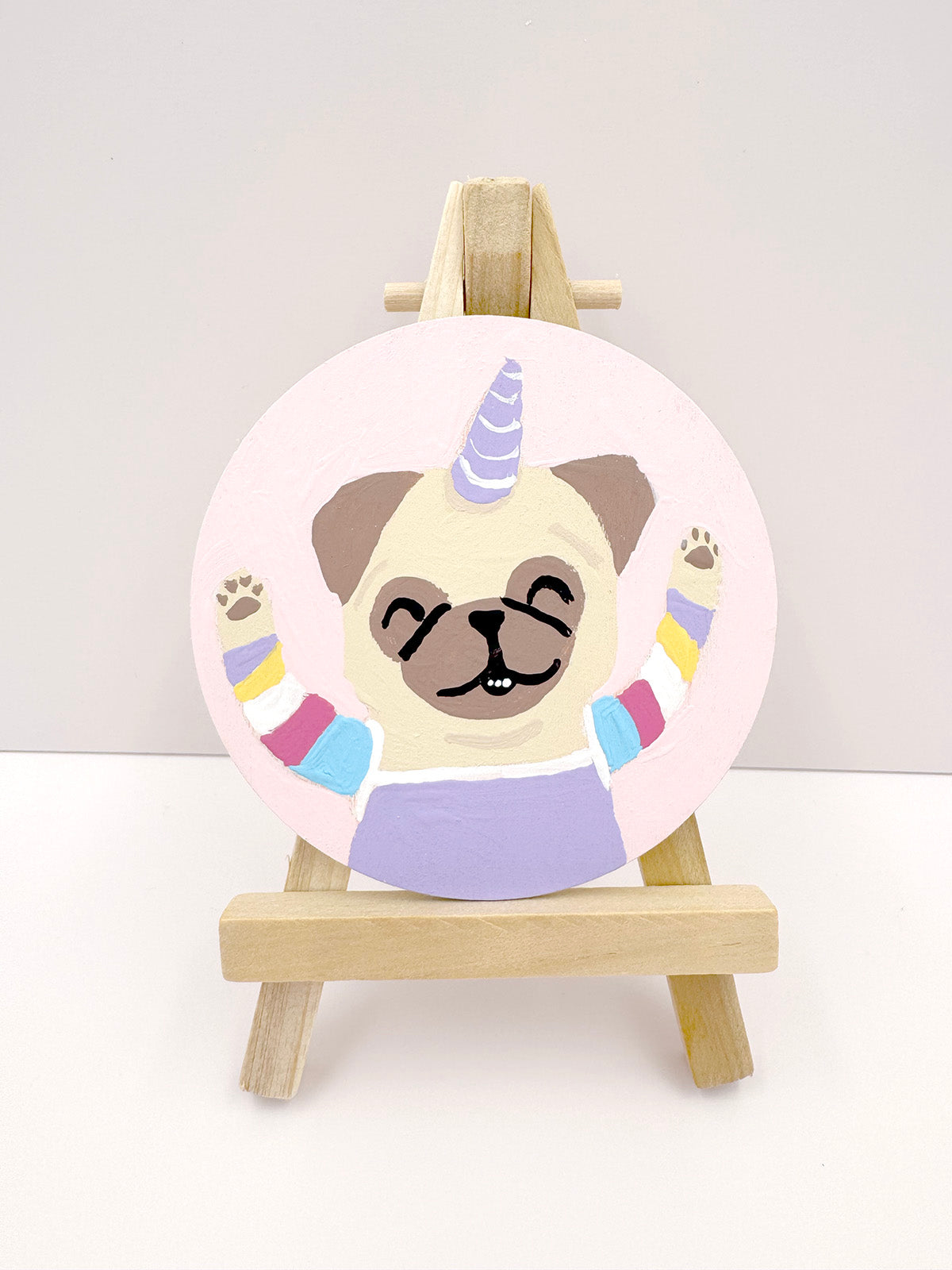 Unipug Power - Original Pug Painting - 100 Paintings Unleashed no. 32