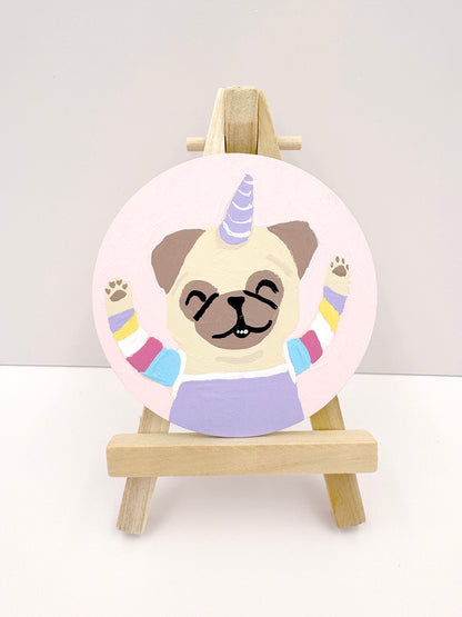 Unipug Power - Original Pug Painting - 100 Paintings Unleashed no. 32