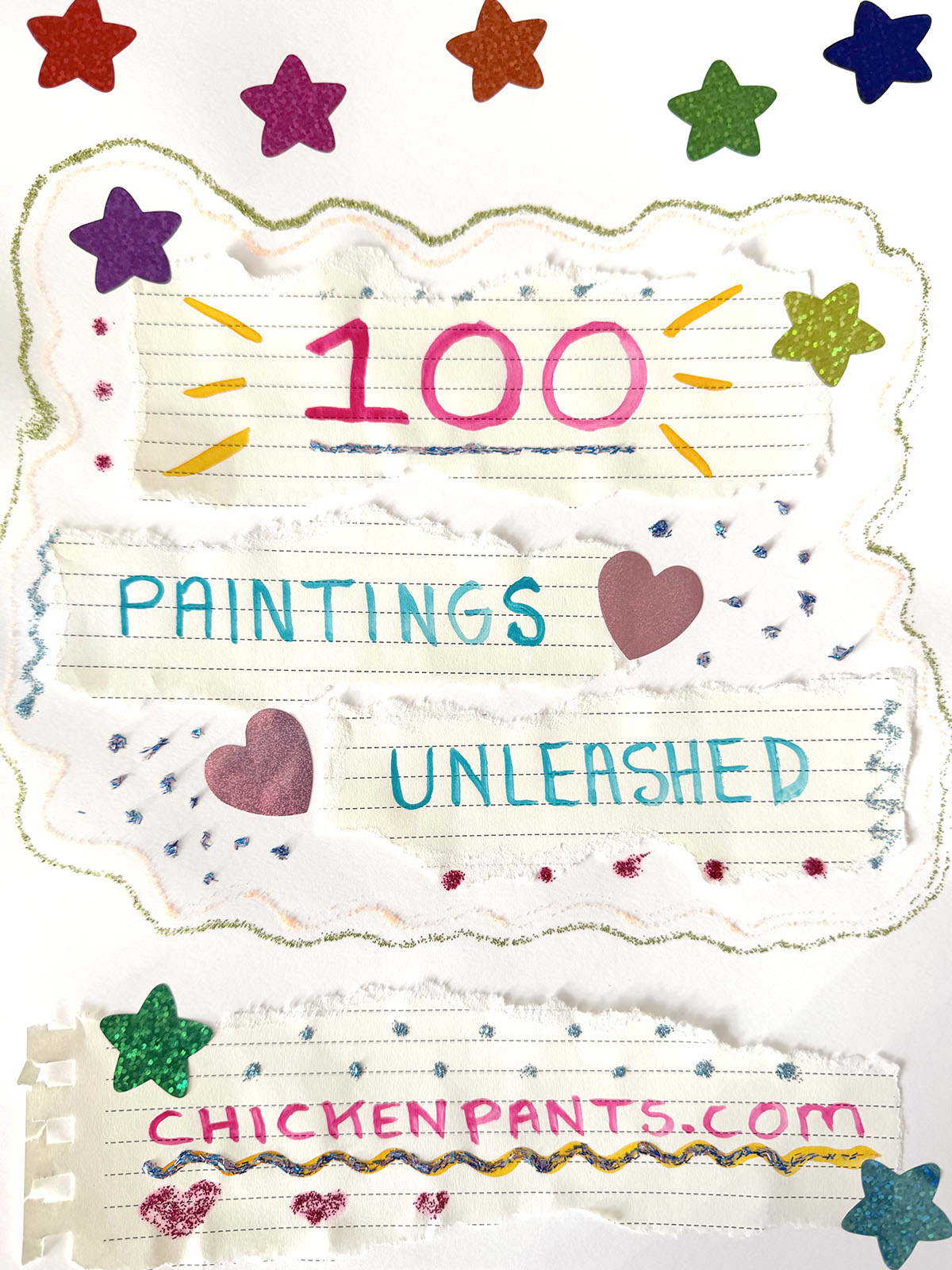 Party! - Original Pug Painting - 100 Paintings Unleashed no. 24