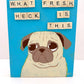 What Fresh Heck Is This? - Original Pug Painting - 100 Paintings Unleashed no. 15