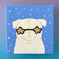White Pug Love - 2025 Miniature Painting Collection - 47/50