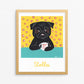 World's Best Pug - Customizable Pug Art Print