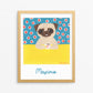 World's Best Pug - Customizable Pug Art Print