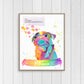 Personalized Always Right There With You -  Pug Art Print