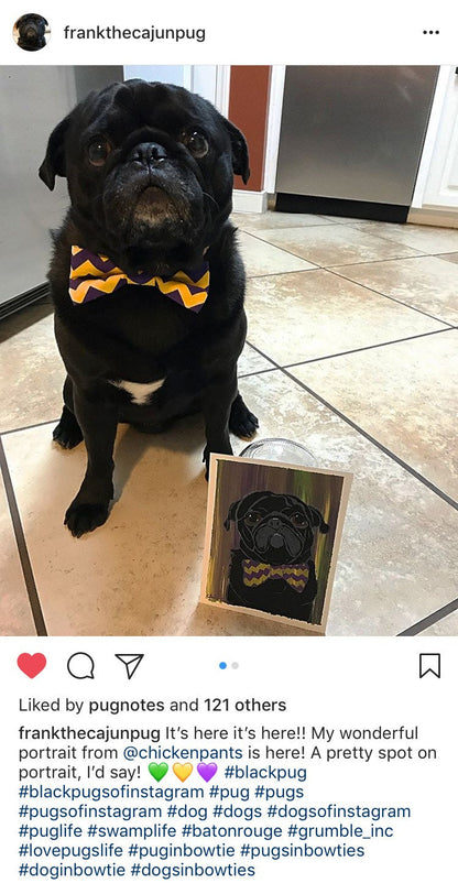 Sedona Pug Social Exclusive! Custom Sketch Portrait