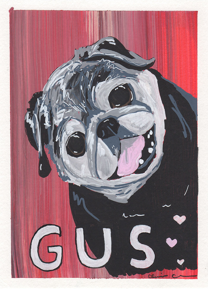 Sedona Pug Social Exclusive! Custom Sketch Portrait