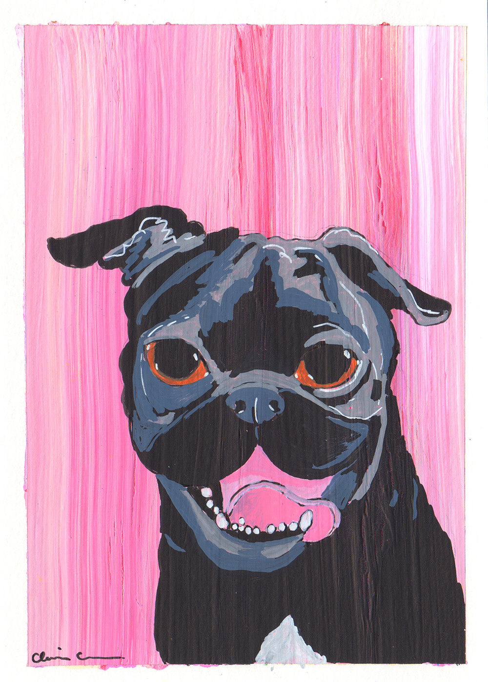 Sedona Pug Social Exclusive! Custom Sketch Portrait