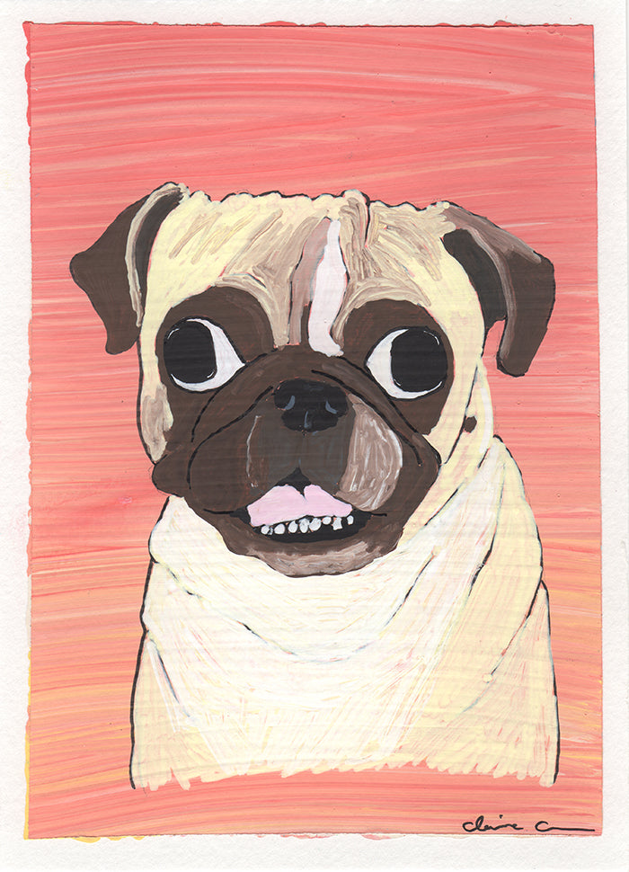 Sedona Pug Social Exclusive! Custom Sketch Portrait