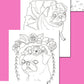 Special Limited Re-Release! Flat Faced Friends - Pug Adult Coloring Book - Signed - With Bonuses!