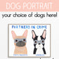 Personalized Partners In Crime Dog Art Print